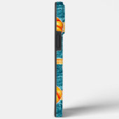 Coque iphone Citrouille bleu d'automne Mate (Verso / Droite)