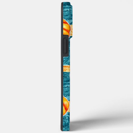 Coque iphone Citrouille bleu d'automne Mate (Verso / Droite)