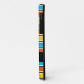 Coque iphone classique de Globe Stripe (Dos/Gauche)