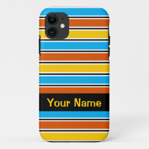 Coque iphone classique de Globe Stripe