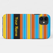 Coque iphone classique de Globe Stripe (Dos (Horizontal))