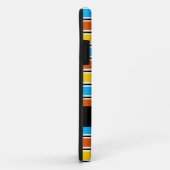 Coque iphone classique de Globe Stripe (Dos/Droite)