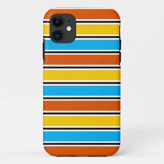 Coque iphone classique Globe Stripe (Dos)
