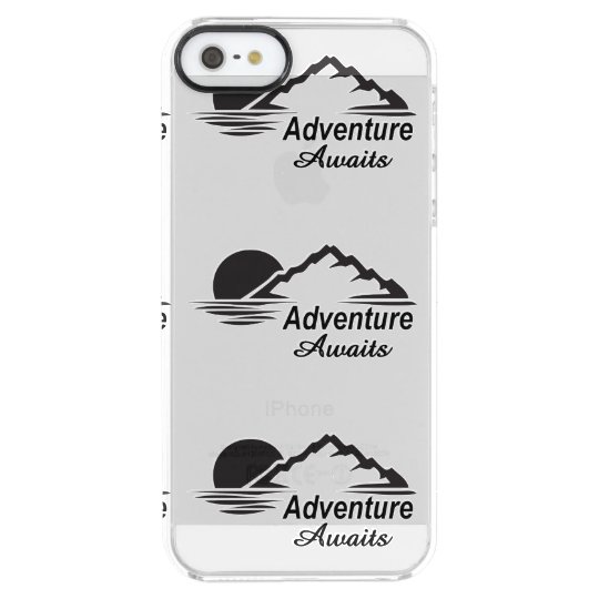 Coque iPhone Clear SE/5/5s L'aventure attend la nature grande dehors