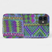 Coque iphone coloré de tissu (Dos (Horizontal))