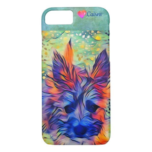 Coque iphone coloré mignon de chiot de Terrier de (Dos)