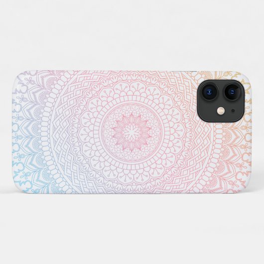 Coque iphone coloré Rainbow Mandala (Dos (Horizontal))