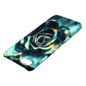 Coque iPhone Conception de rose de bleu (Haut)