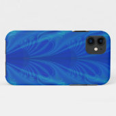 Coque iphone cool bleu fractal (Dos (Horizontal))