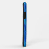 Coque iphone cool bleu fractal (Dos/Droite)