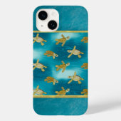 Coque iphone Cool des tortues d'or (Verso)