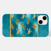 Coque iphone Cool des tortues d'or (Verso (horizontal))