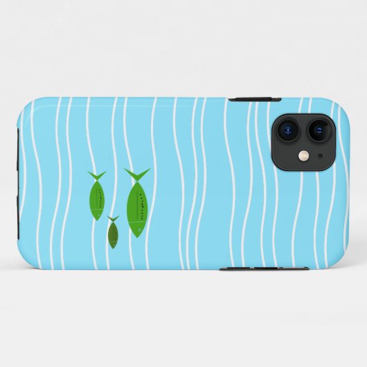 Coque iphone Coque de poisson rétro-Mate (Dos (Horizontal))