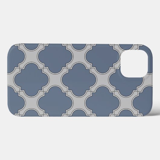 Coque iphone Coque-mat gris bleu (Verso (horizontal))