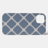Coque iphone Coque-mat gris bleu (Verso (horizontal))