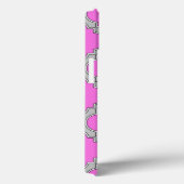 Coque iphone Coque-mat rose et gris Quatrefoil (Verso / Droite)