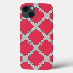 Coque iphone Coque-mat rouge et gris