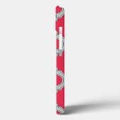 Coque iphone Coque-mat rouge et gris (Verso / Gauche)