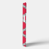 Coque iphone Coque-mat rouge et gris (Verso / Droite)