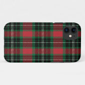 Coque iphone Coque-mat vert et rouge Tartan (Dos (Horizontal))