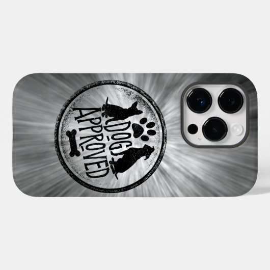 Coque iphone Coque-Mate approuvé par chien (Verso (horizontal))