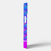 Coque iphone Coque Mate Bleu Et Violet (Verso / Droite)