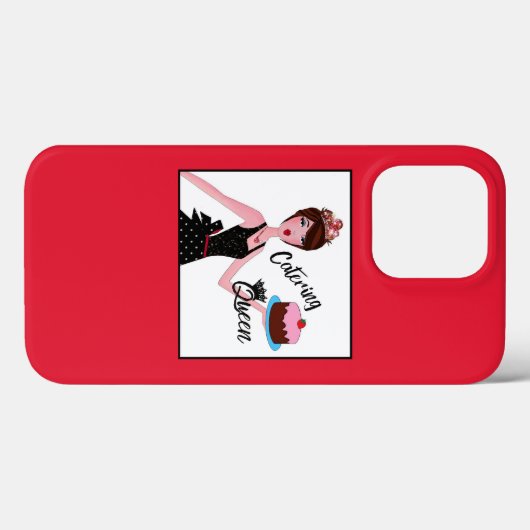 coque iphone Coque-Mate "Catering Queen" (Verso (horizontal))