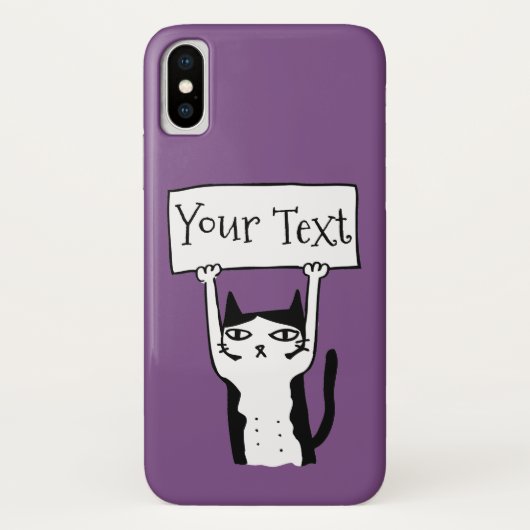 Coque iphone Coque-Mate de chat de dessin animé (Dos)