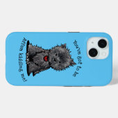 Coque iphone Coque-Mate de KiniArt Affenpinscher (Verso (horizontal))