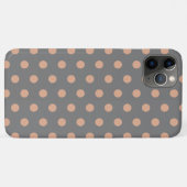 Coque iphone Coque-Mate gris-Beige Polka (Dos (Horizontal))