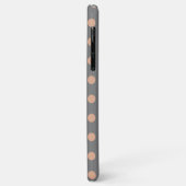 Coque iphone Coque-Mate gris-Beige Polka (Dos/Gauche)