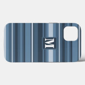Coque iphone Coque-Mate gris monogramme (Verso (horizontal))