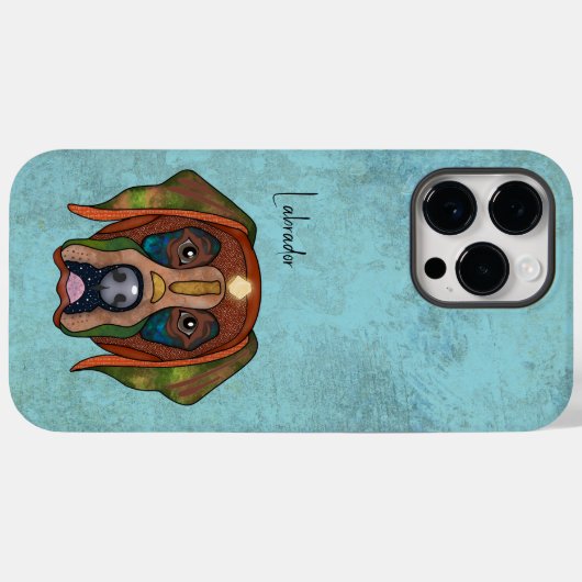 Coque iphone Coque-Mate laide du Labrador (Verso (horizontal))