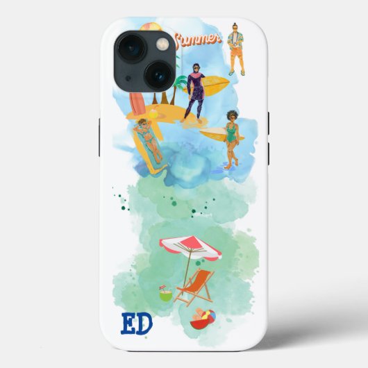 COQUE IPHONE Coque-Mate VIBE DE PLAGE (Verso)