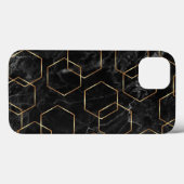Coque iphone Coque noir et or (Verso (horizontal))