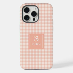 Coque iPhone Corail Clair Personnalisée Élégante H