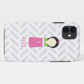Coque iphone coréen de poupée - "amour " (Dos (Horizontal))