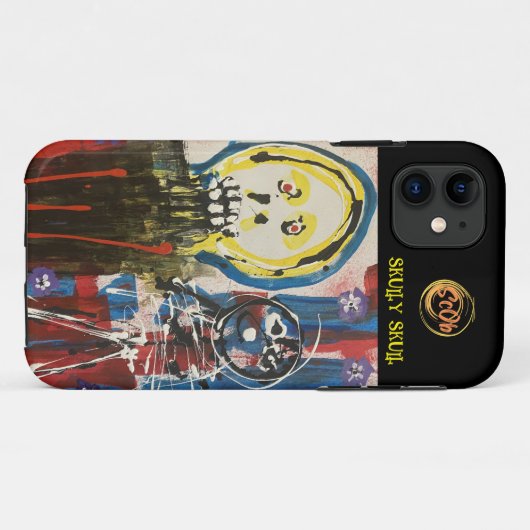 Coque iphone crâne (Dos (Horizontal))