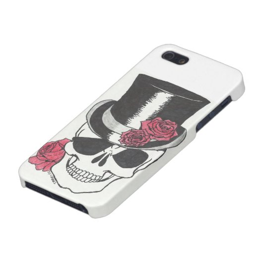 Coque iPhone crâne de l'iphone 5 avec le cas de roses (Bas)