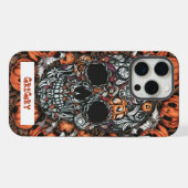 Coque iphone crâne et Citrouille (Verso Horizontal)