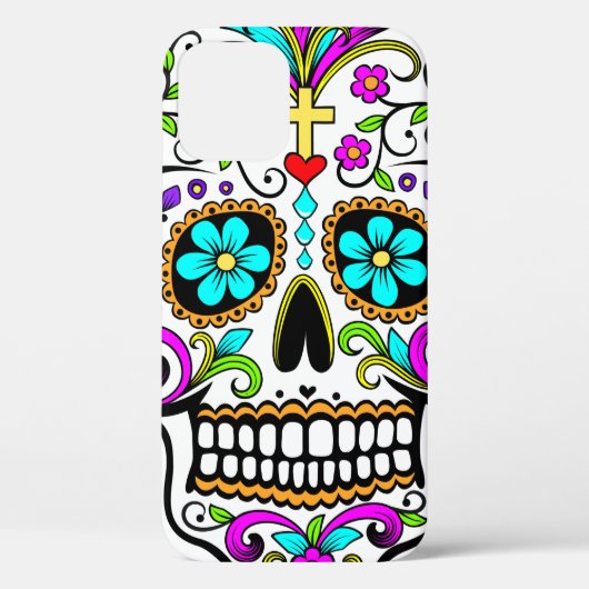 Coque iphone crâne sucre (Verso)