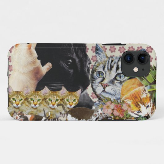 Coque iphone créatif de chats (Dos (Horizontal))