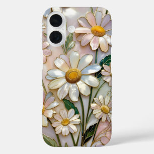 Coque iPhone Cute Daisy Motif vitrail floral