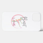 Coque iphone d'amour de ballet (Verso (horizontal))
