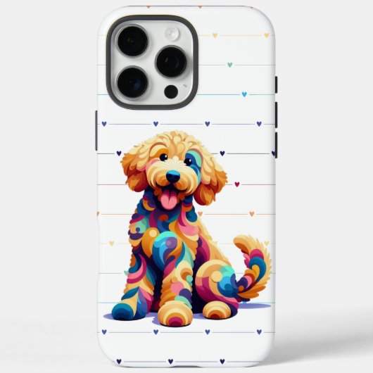 Coque iphone d'amour Doodle Dog (Verso)