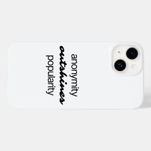 Coque iphone d'anonymat (Verso (horizontal))