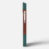 coque iphone dans les tons vert et marron (Verso / Gauche)