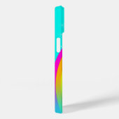 Coque iphone d'aqua arc-en-ciel personnalisé (Verso / Droite)