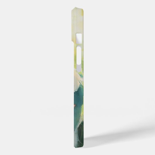 Coque iphone d'aquarelle douce fille et chiot (Verso / Gauche)