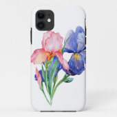 Coque iphone d'aquarelle Iris (Dos)